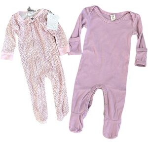 Kate Quinn & Tres Beau et Bella One Pieces Organic Pima Cotton Sleeper 0/3 3/6 M